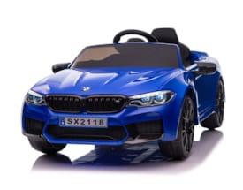12V BMW M5  Kinder Elektro Auto blau