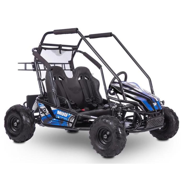 60V Elektro Kinder Buggy Gokart Zweisitzer 1500W Brushless blau